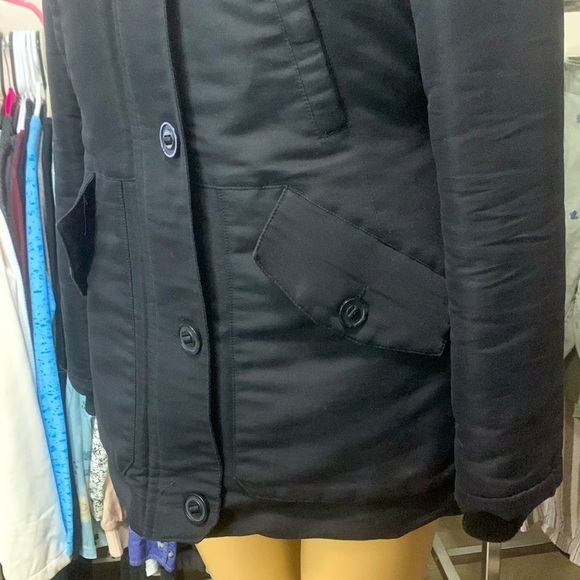 Bluenotes Black Chunky Winter Jacket XS - Picture 3 of 7